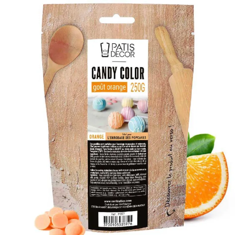 Cerf Dellier Glaçages Et Nappages*Candy Color Oranges Gout Orange 250 G