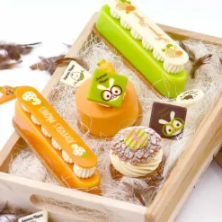 Carres Chocolat Lapins A Lunettes Joyeuses Pâques Assortis (X80)>Cerf Dellier Best