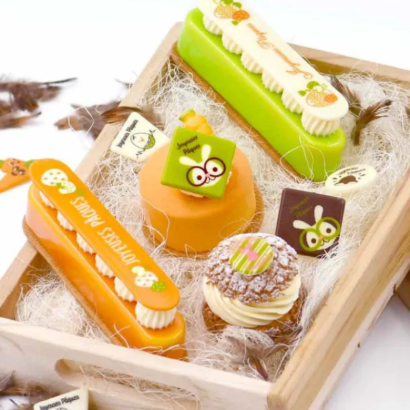 Carres Chocolat Lapins A Lunettes Joyeuses Pâques Assortis (X80)>Cerf Dellier Best