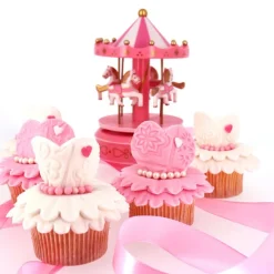 Carrousel Musical Rose Patisdecor>Cerf Dellier New