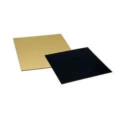 Cartons Carres Or/Noir 20 X 20 Cm Patisdecor (X5)>Cerf Dellier Clearance