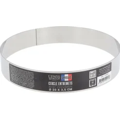 Cerf Dellier Cercles À Patisserie*Cercle A Entremets Inox H 3,5 Cm 20 Cm Patisdecor