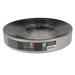 Cerf Dellier Cercles À Patisserie*Cercle A Mousse Inox H 4,5 Cm 20 Cm Patisdecor