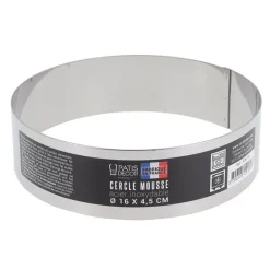 Cerf Dellier Cercles À Patisserie*Cercle A Mousse Inox H 4,5 Cm 16 Cm Patisdecor