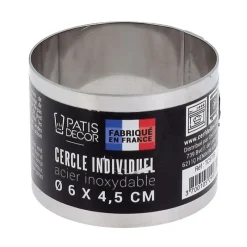 Cerf Dellier Cercles À Patisserie*Cercle A Mousse Inox H 4,5 Cm 6 Cm Patisdecor