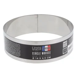 Cerf Dellier Cercles À Patisserie*Cercle A Mousse Inox H 4,5 Cm 14 Cm Patisdecor
