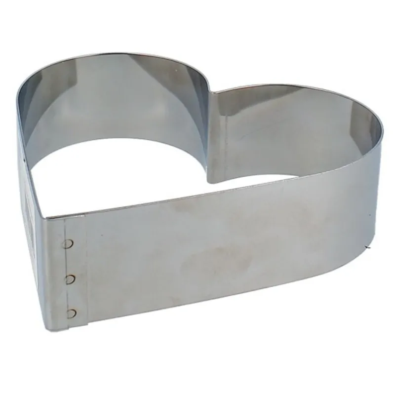 Cerf Dellier Cercles À Patisserie*Cercle A Patisserie Coeur Inox 16 Cm H 4,5 Cm
