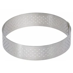 Cerf Dellier Cercles À Patisserie*Cercle A Tarte Perfore A Bord Droit Inox H 2 Cm De Buyer