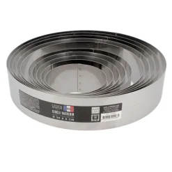 Cerf Dellier Cercles À Patisserie*Cercle A Vacherin Inox H 6 Cm 18 Cm Patisdecor