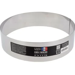 Cerf Dellier Cercles À Patisserie*Cercle A Vacherin Inox H 6 Cm 24 Cm Patisdecor
