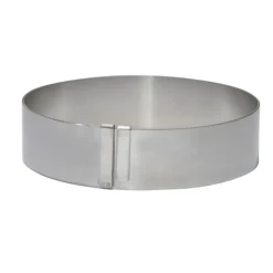 Cerf Dellier Cercles À Patisserie*Cercle Gradue Inox Extensible 18 A 36 Cm H 4,5 Cm De Buyer