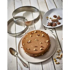 Cerf Dellier Cercles À Patisserie*Cercle Gradue Inox Extensible 18 A 36 Cm H 4,5 Cm De Buyer