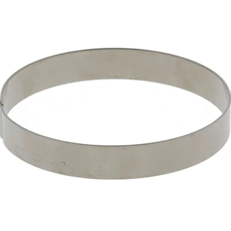 Cerf Dellier Cercles À Patisserie*Cercles À Patisserie Inox 8,5 Cm H 1,6 Cm (X10)