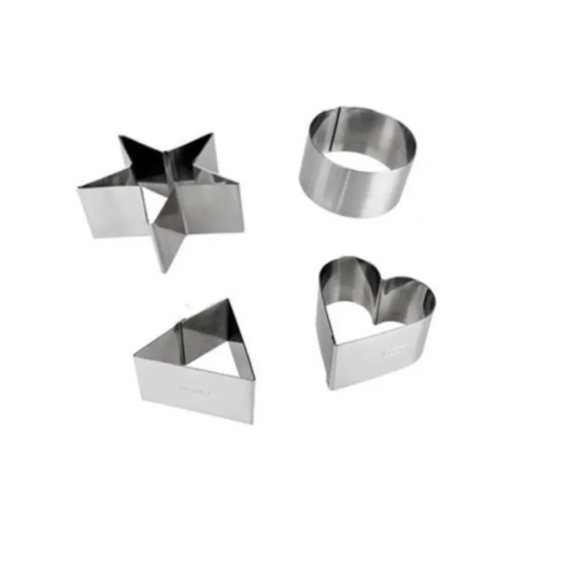 Cerf Dellier Cercles À Patisserie*Cercles De Presentation Inox Assortis H 5 Cm