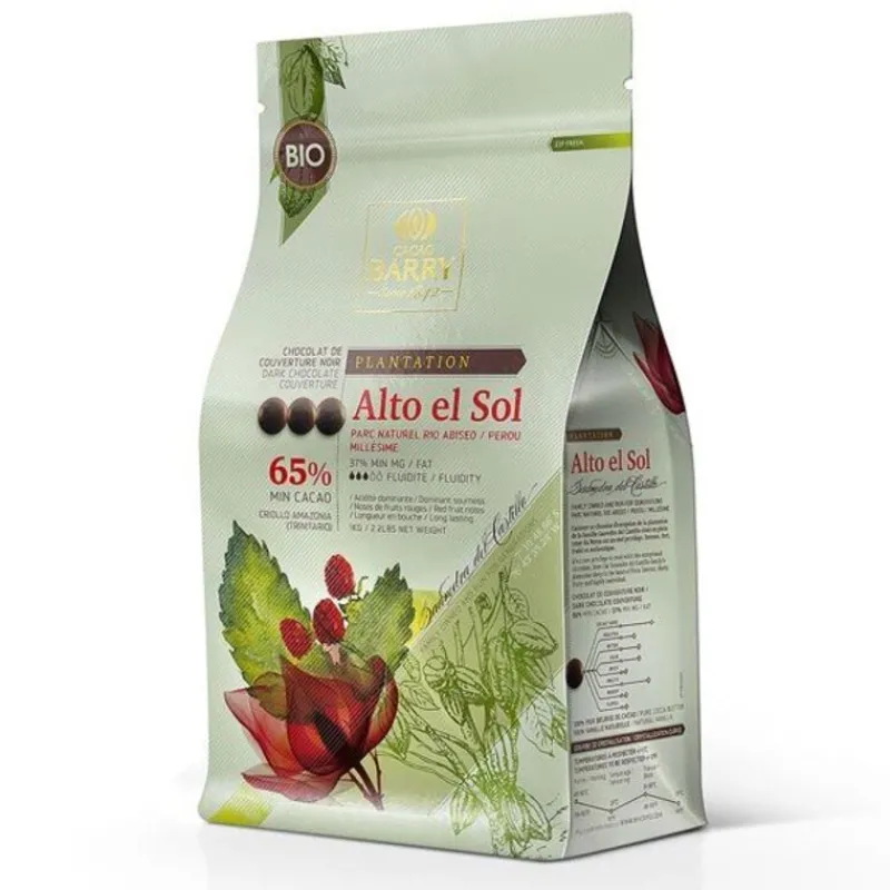 Cerf Dellier Chocolats De Couverture*Chocolat De Couverture Bio Noir Alto El Sol 65 % 1 Kg