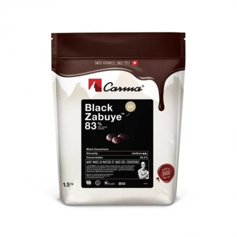 Cerf Dellier Chocolats De Couverture*Chocolat De Couverture Black Zabuye 83 % 1,5 Kg