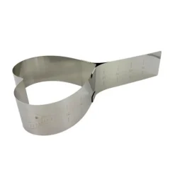 Cerf Dellier Cercles À Patisserie*Coeur Inox Extensible 12 A 26 Cm H 7 Cm Patisdecor