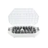 Cerf Dellier Douilles*Coffret 55 Douilles Décors Fins Assorties Inox