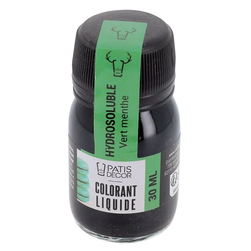 Cerf Dellier Colorants Alimentaires Liquides*Colorant Liquide Hydrosoluble Vert Menthe 30 Ml
