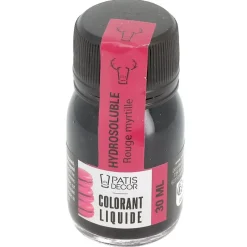 Cerf Dellier Colorants Alimentaires Liquides*Colorant Liquide Hydrosoluble Rouge Myrtille 30 Ml