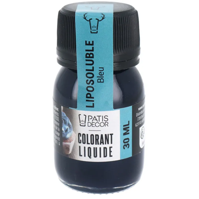 Cerf Dellier Colorants Alimentaires Liquides*Colorant Liquide Liposoluble Bleu 30 Ml