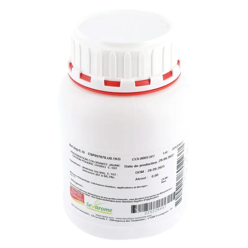Cerf Dellier Colorants Alimentaires En Poudre*Colorant Poudre Alimentaire Jaune Citron 100 G