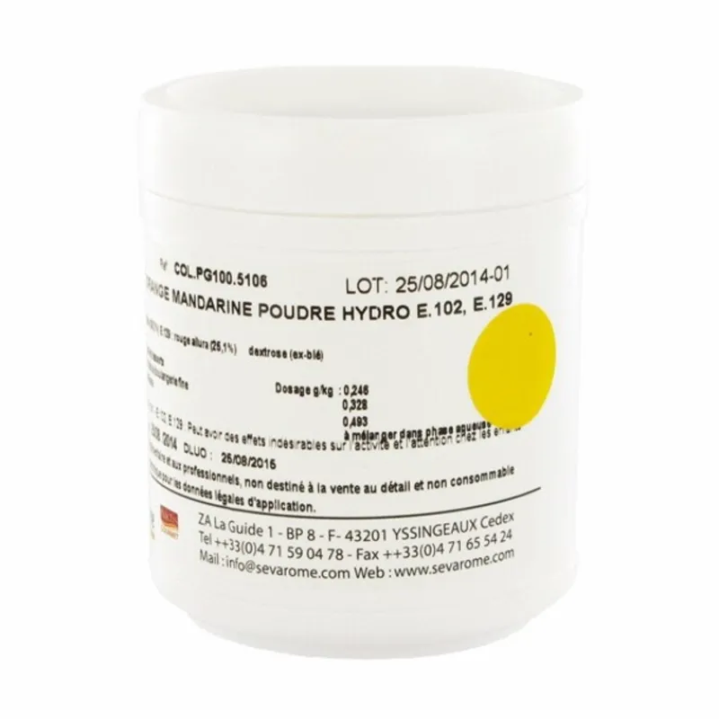 Cerf Dellier Colorants Alimentaires En Poudre*Colorant Poudre Alimentaire Mandarine 100 G