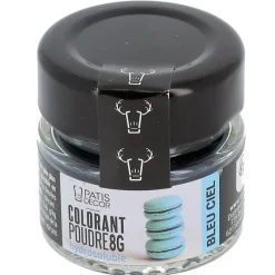 Cerf Dellier Colorants Alimentaires En Poudre*Colorant Poudre Hydrosoluble Bleu Ciel 8 G