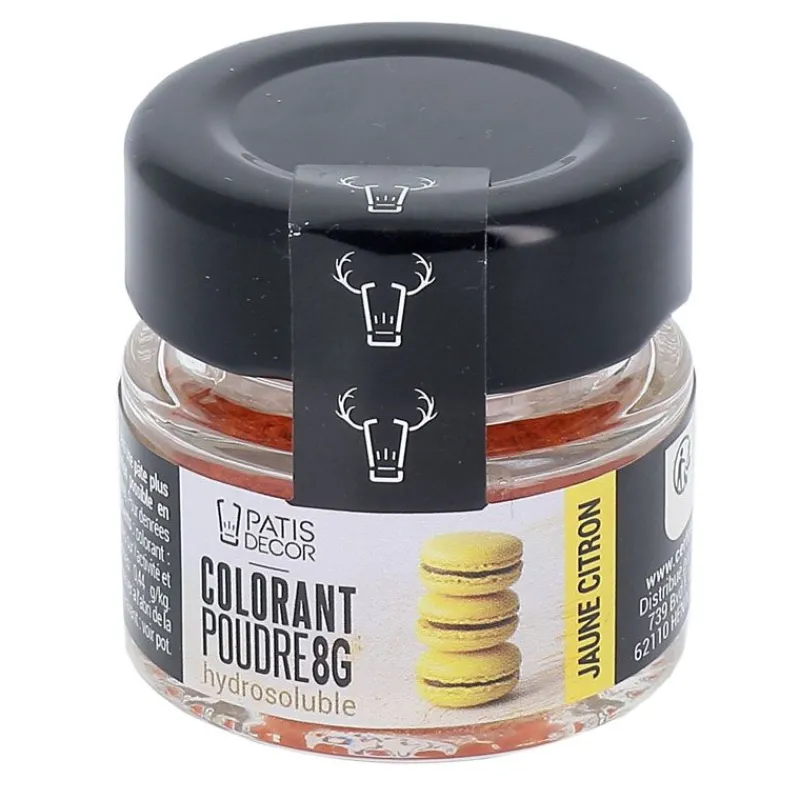 Cerf Dellier Colorants Alimentaires En Poudre*Colorant Poudre Hydrosoluble Jaune Citron 8 G