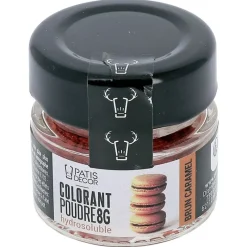 Cerf Dellier Colorants Alimentaires En Poudre*Colorant Poudre Hydrosoluble Brun Caramel 8 G
