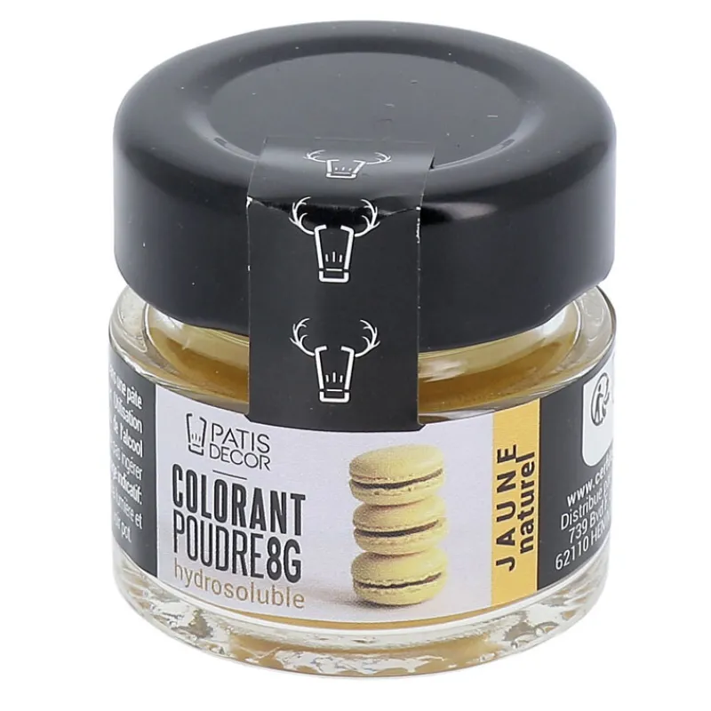 Cerf Dellier Colorants Alimentaires En Poudre*Colorant Poudre Hydrosoluble Jaune Naturel 8 G