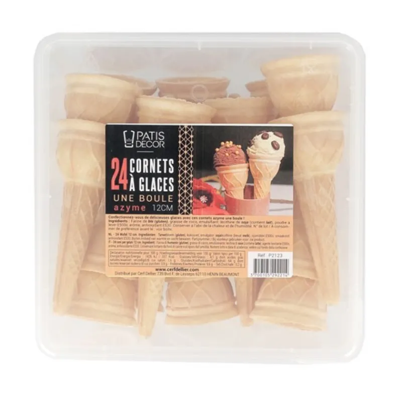 Cornets À Glace Azyme 1 Boule (X24)>Cerf Dellier Hot