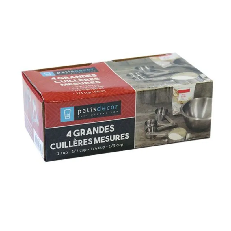 Cuillères A Mesure Inox Assorties Patisdecor (X4)>Cerf Dellier Best