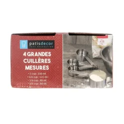 Cuillères A Mesure Inox Assorties Patisdecor (X4)><noscript><img width=