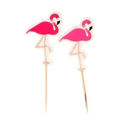 Cupcake Toppers Flamants Roses (X 12)>Cerf Dellier New