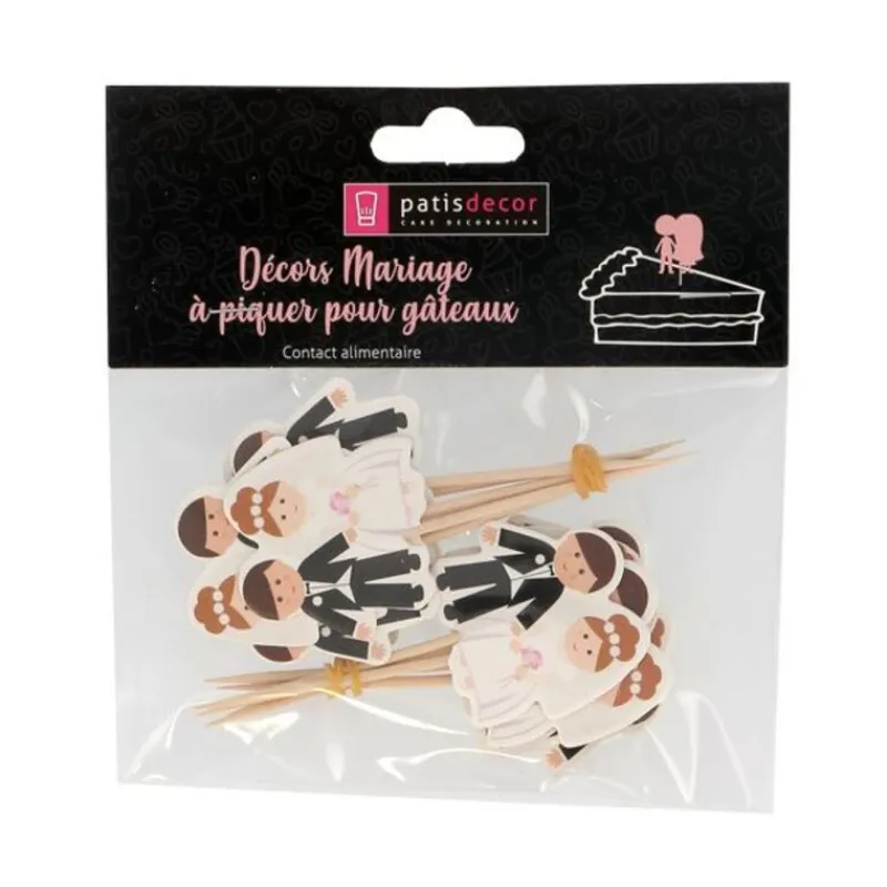 Cupcake Toppers Mariage (X 12)>Cerf Dellier Best