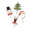Cupcake Toppers Merry Christmas Assortis (X8)>Cerf Dellier Hot