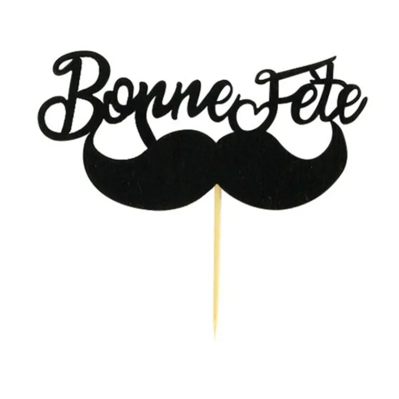 Cupcake Toppers Moustache >Cerf Dellier Outlet