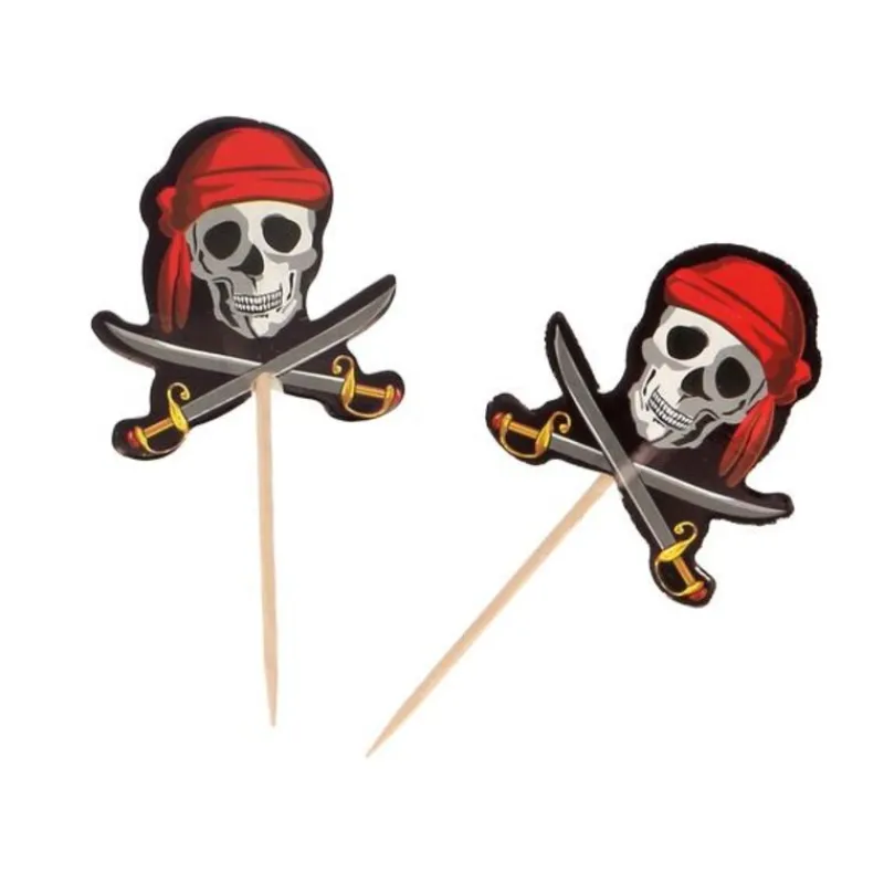 Cupcake Toppers Pirates (X 12)>Cerf Dellier Sale