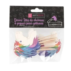 Cupcake Toppers Tetes De Chevaux Arc-En-Ciel (X 20)>Cerf Dellier Online