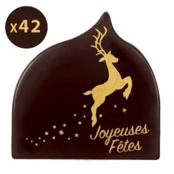 Décorations Chocolat Joyeuses Fêtes Cerf (X42)>Cerf Dellier Discount