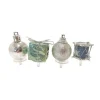 Décors Assortis Bleu Argent A Piquer Sur Bûches (X24)>Cerf Dellier New