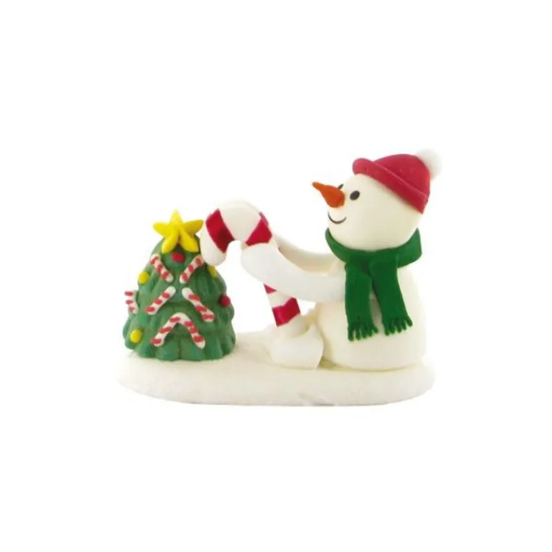 Décors Comestibles Bonhomme De Neige Et Sapin (X24)>Cerf Dellier Clearance