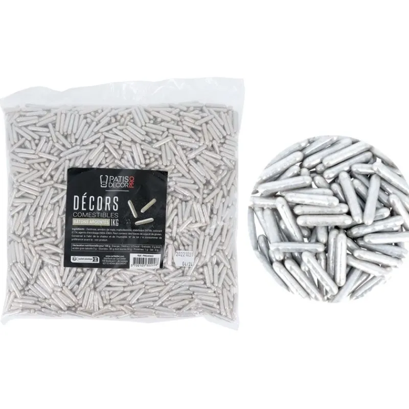 Décors Comestibles Bâtons Argentes 1 Kg>Cerf Dellier Online