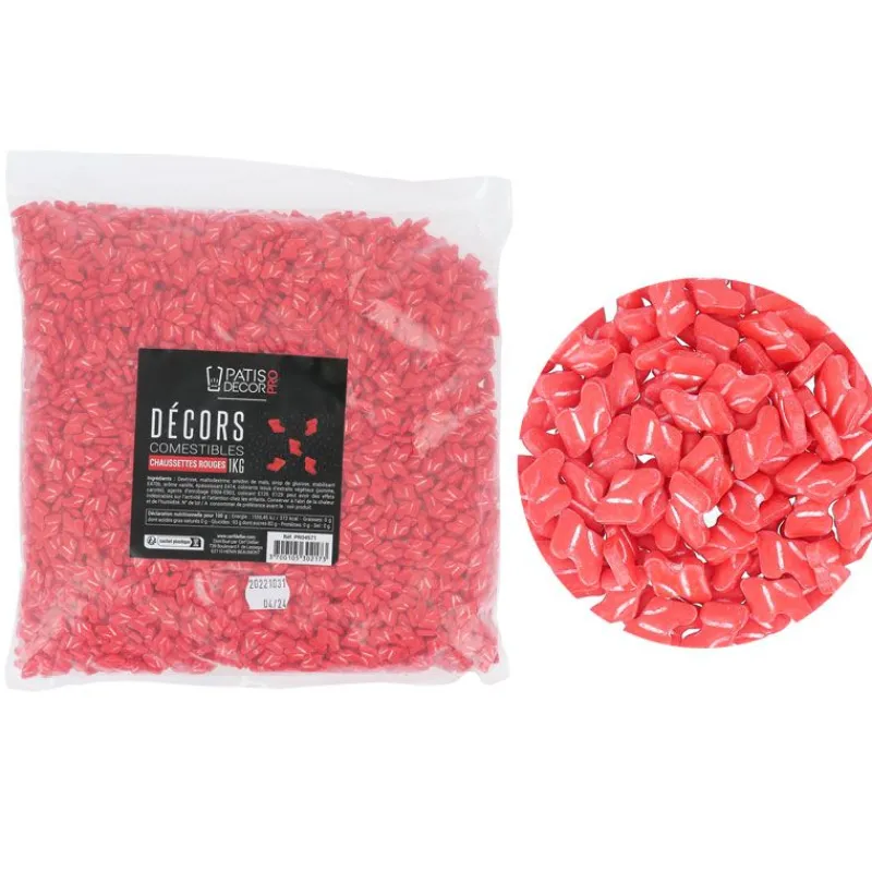 Décors Comestibles Chaussettes Rouges 1 Kg>Cerf Dellier New