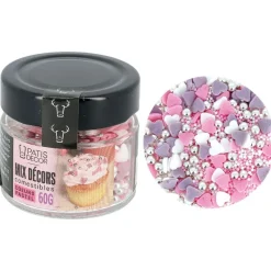 Décors Comestibles Coeurs Pastel Assortis Patisdecor 80 G>Cerf Dellier Hot