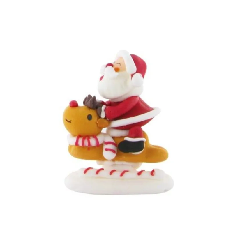 Décors Comestibles Pere Noël Sur Son Renne (X20)>Cerf Dellier