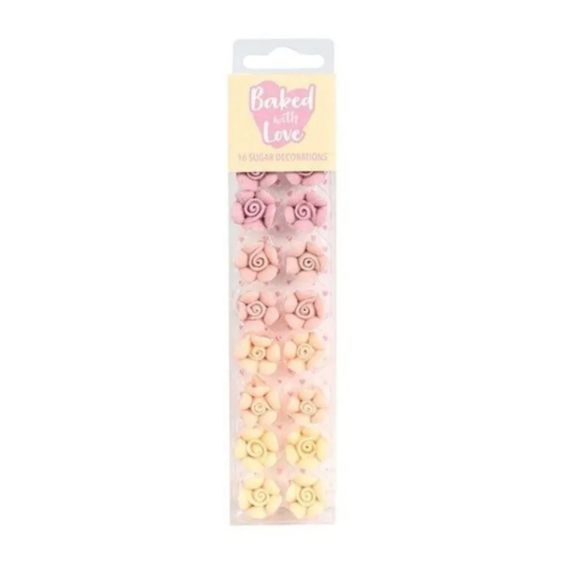 Décors Comestibles Roses Assortis (X16)>Cerf Dellier Sale