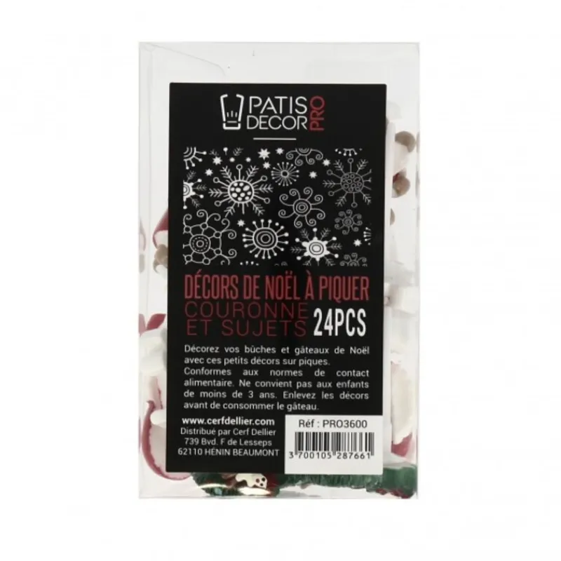 Décors De Noël Assortis En Résine Theme 1 (X24)>Cerf Dellier New