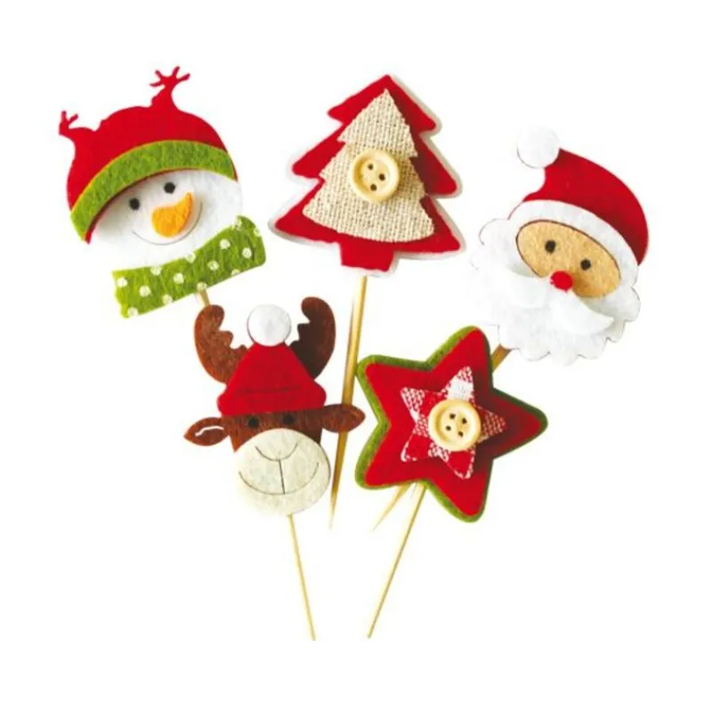 Décors De Noël En Feutrine Theme 2 (X10)>Cerf Dellier New
